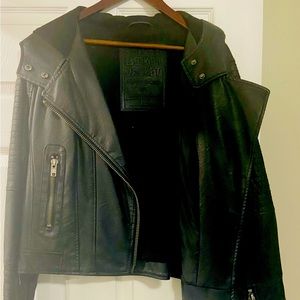 Garage black Biker Jacket